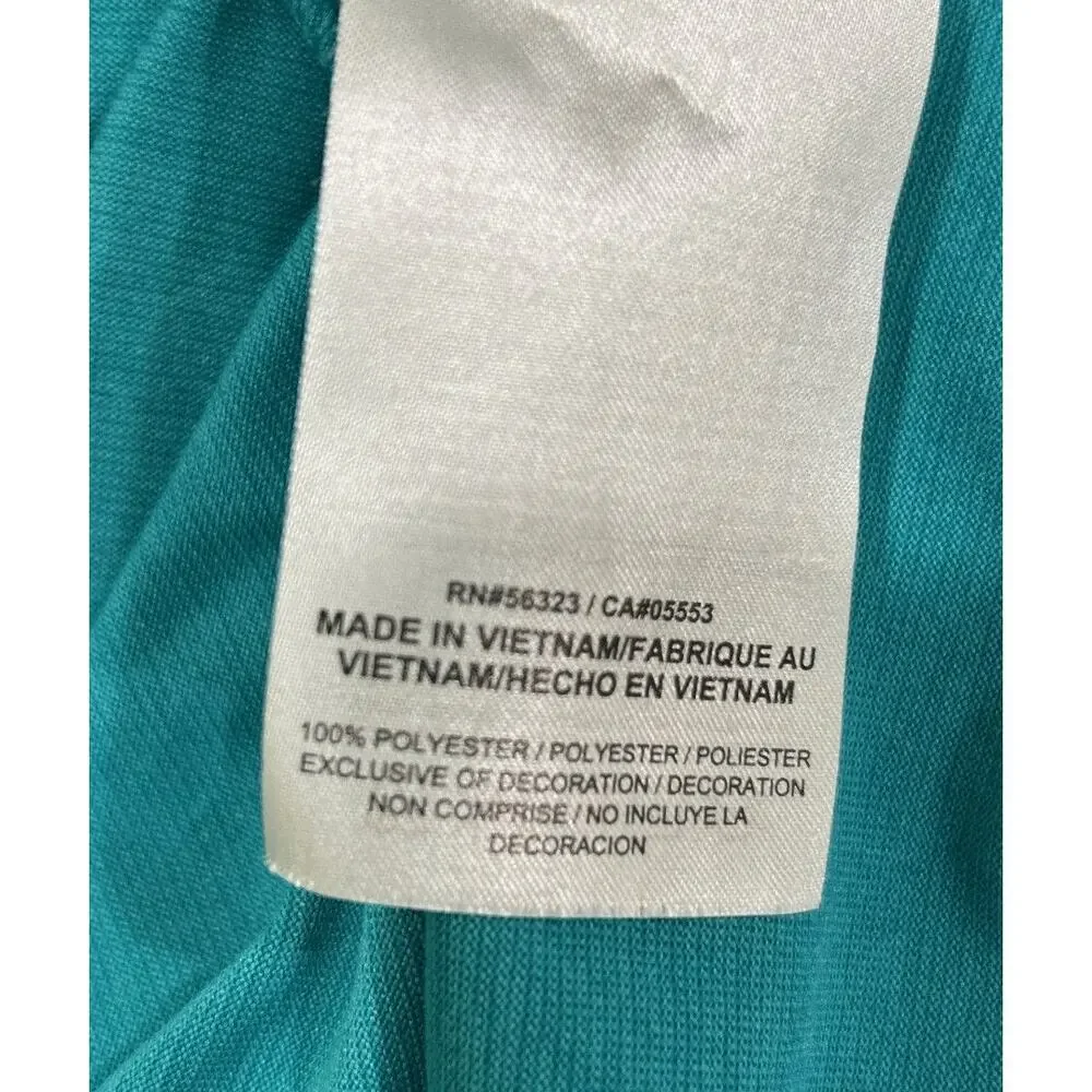 Nike Dri-Fit Miami Dolphins Aqua V-Neck Performance V-Neck T-Shirt XXL